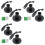 Desktop Lamp Base, Small Industrial Table Lamp Base Only, Simple E27 Screw Light Socket Bulb Holder Base 6 Pack US Plug 1