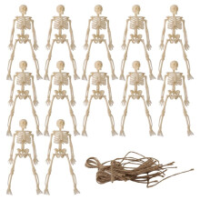Esqueletos para Decoración de Halloween, 48 Piezas Figuras de Seleton Decoración de Halloween para Fiestas de Accesorios de Casa Encantada
