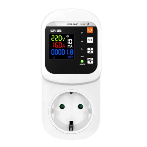 2X Tuya WiFi  Socket Voltage & Current Protector Stabilizer Multifunctional Power  Meter EU Plug 1