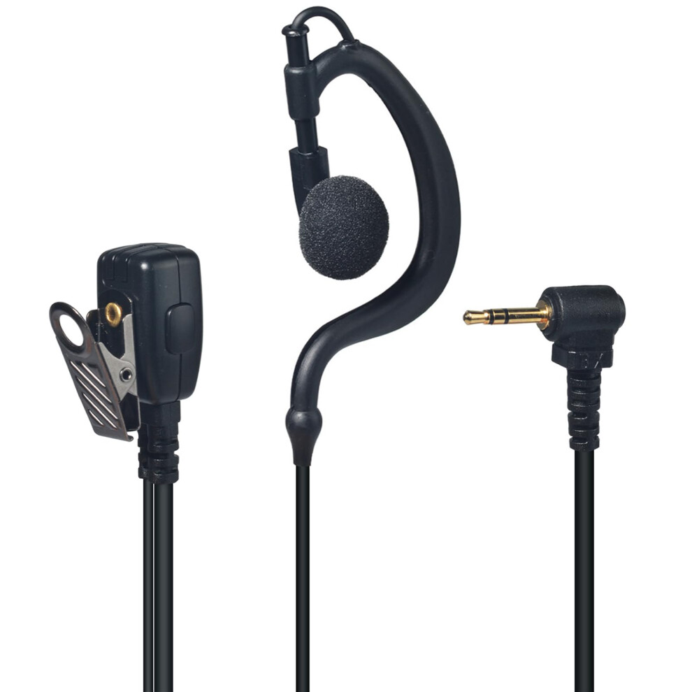 Ynibst Walkie Talkie Earpiece, G-Shape Headset With Ptt Microphone Compatible With Motorola Talkabout Tlkr T62 T82 T82 Extreme T92 H2o Two Way Radio 5006224159062