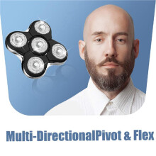 4X Shaver Replacement Fit for Balder Pro Shaver XR7000,XR1500,XR1501 Electric for Bald Men