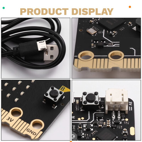 Kit de Placa Base BBC Microbit V2.2: Introducción A la Programación Gráfica en Python para Escuelas Primarias y Secundarias 1