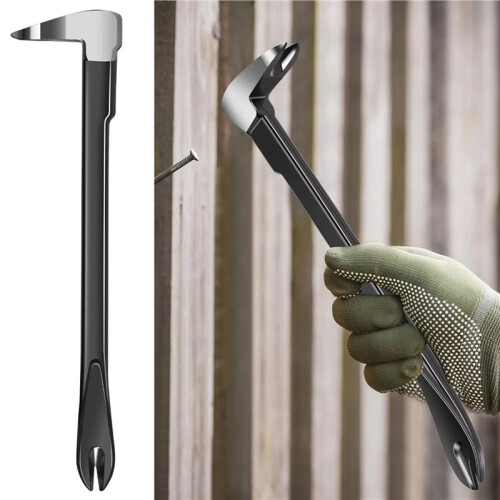 5X Multifunctional Pry Bar Edc Prybar Crowbars Remover Staple  Cat Paws Nail Puller Hand Pulling Crow 2