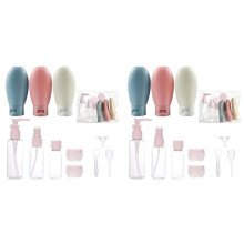 2X Ensemble de Bouteilles de avec Sac de Rangement, Format , Contenants Vides de Lotion et Crème Liquide, Flacon Pulvérisateur à Brume