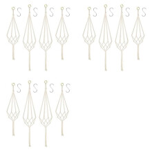 Hanging Planters Baskets, 12 Pack Cotton Rope Macrame Plant Hanger with 12 Hanging Hooks - 80CM & 100CM