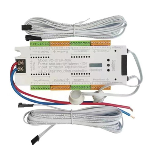 3X Automatic 32 Channels Stairway Lighting LED Motion Sensor Controller Kit for Stairs Flexible Strip 12V 24V 1
