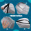 2X Bubble Layer Protection Wing Tote Bag Double Layer Bubble Wing Bag Protective Casing for RC Model Airplane 30-50E 8