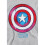 Captain America (7-8 Years, Athletic Heather) Captain America Childrens/Kids Drip Shield Pull Over Hoodie 5