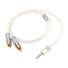 Für RCA-Kabel HiFi Stereo 3,5 mm auf 2RCA Männliches Audiokabel AUX 3,5 Y-Splitter für Verstärker Audio Heimkino-Kabel