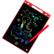 (Red) 8.5-inch Color LCD Doodle Tablet - Erasable Writing Board, Drawing Board, Educational Art Toy for Teens, Perfect Gift