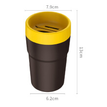 2X Multifunctional Car Storage Bucket Car Trash Can Coin Box Tissue Box Card Inserter Car Interior Accessories