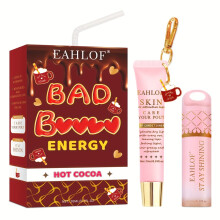 (HOT COCOA) 2 stuks - Aardbeienlipglossset - Negen smaken - Bad Bat (Energy Lip Duo), Dagelijkse make-up