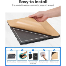 36 Pack Self-Adhesive Sound Proof Foam Panels, High Density Soundproof Wall Panels Egg Crate Sound Panels - 1x12x12In