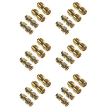 12 Pcs SMA Male to SMA Male Plug+ 12 Pcs SMA Female to SMA Female Jack RF Coaxial Adapter Connector