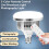 3X 85W LED Photographic Lighting Bulbs E27 Base Lamp with Remote Control Dimmable Daylight Bulb for Photo Studio Softbox 7