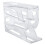 2X Automatic Scrolling Egg Rack Egg Basket Container Roll Down Refrigerator Egg Dispenser Kitchen Home Transparent 2
