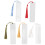 15 Pieces Blank Clear Acrylic Bookmarks with Hanging String, Clear Acrylic Bookmarks with Hanging String 10