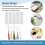 15 Pieces Blank Clear Acrylic Bookmarks with Hanging String, Clear Acrylic Bookmarks with Hanging String 8