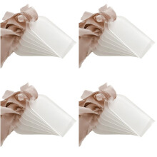 200PCS Frosted Acrylic Wedding Blank Place Card Clear Arch Gift Tag Name Plate Seating Chart DIY Mark Place for Party