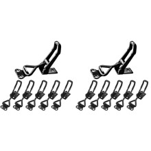 12er-Pack Knebelklemmen, 100 Kg Haltekapazität, 4001 Zugklemmen, Verstellbare Schnellspanner-Haspenklemmen