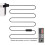 4Pcs 1.8M Game Extender Cord Extension Cable for 2017  SNES Classic  Controller for NES  Controller Black 6
