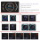 2X 12V Universal Adjustable LED Digital Motorcycle Speedometer RPM Dashboard with Temperature Gear 6