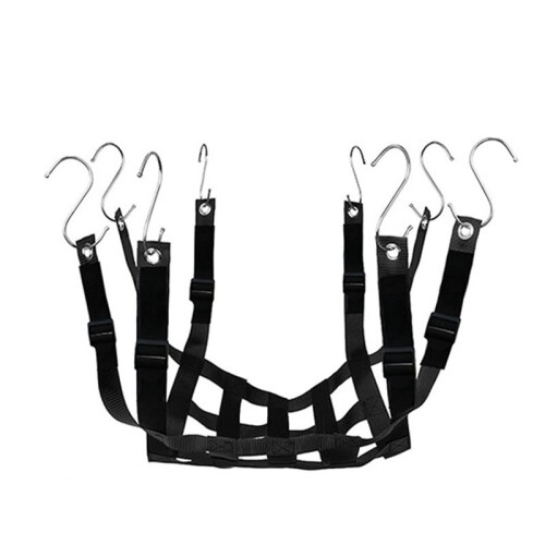 2X Adjustable Height Planter Inserts Elastic Planter Lift Riser Insert with Hooks Planter Inserts for Pots Planter 1