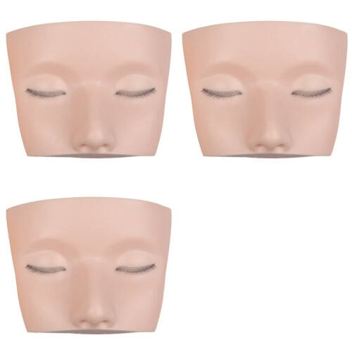 3X 3 Layers Lashes Mannequin  for Practice Lash Makeup Tool Extensions Eyelashes Grafting Training Tool 1