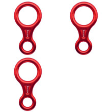 3X 35kn Escalada Mosquetón Figura 8rappel Cuerda Descender Figura de Aluminio Belay Dispositivo Rappel Downhill Equipo