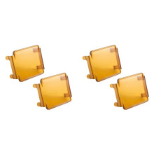 4 Cubiertas para Luces LED Ámbar de Coche, Cubiertas Cuadradas para Barra de Luz LED, Cubo LED 2722