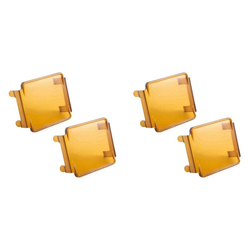 4 Pcs Car Amber Led Pod Covers Square Led Light Bar Covers Led Cube2722