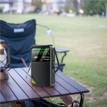 2X Pocket Radio Portable Full Band Radio AM/FM/SW Radio with Rechargeable Battery Support Earphone MiniRadi,B
