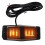 6X Smoked Amber Front Grill Light LED  Lamp for     Lorry Front Double Burner Indicator Light 7