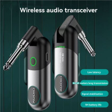 2X WS-80 E-Gitarre Kabelloser Sender Empfänger Elektrisches Blasrohr Verbindungskabel Musikinstrument