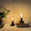 Desktop Lamp Base, Small Industrial Table Lamp Base Only, Simple E27 Screw Light Socket Bulb Holder Base 6 Pack US Plug 3
