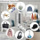 8PCS Folding Coat Hook, Folding Wall Hook for Hanging Coats, Towel, Hangers, Hat, Backpacks 6