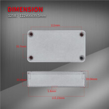 5X 125B Pedalgehäuse Effekt Aluminium Box Akustikgitarre Fußschalter Elektronikkoffer Gitarreneffekte Gitarrenzubehör