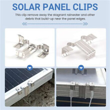 60 Pezzi di Clip di Drenaggio per Pannelli Fotovoltaici, Clip di Drenaggio per Pannelli Solari, 40 mm