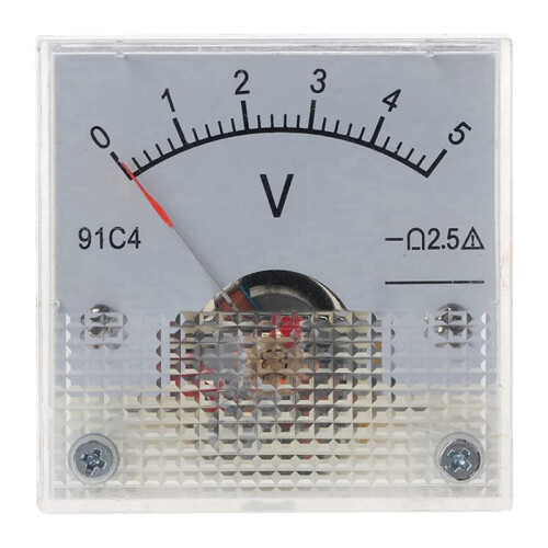 5X Voltmeter 91C4 for Voltmeter Analog Panel Meter Mechanical Type 5V Style 1