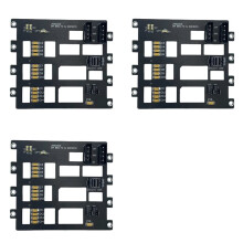 3X SAS/ Hard Disk Backplane for Nas Storage Server 6Gbps SFF8643 to 4-Bay HDD SSD Adapter Large 4D Power Supply