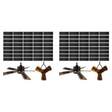 Lot de 80 Filtres pour Ventilateurs de Plafond - Coussinets Purificateurs D'Air pour Ventilateurs de Plafond, Accessoires, Attrape-Poussière - Filtre