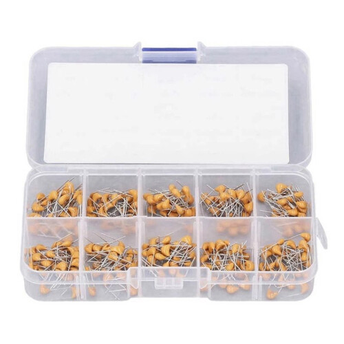 600pcs 10value 0.1UF- 10UF Monolithic Ceramic Capacitor Assortment Kit 1