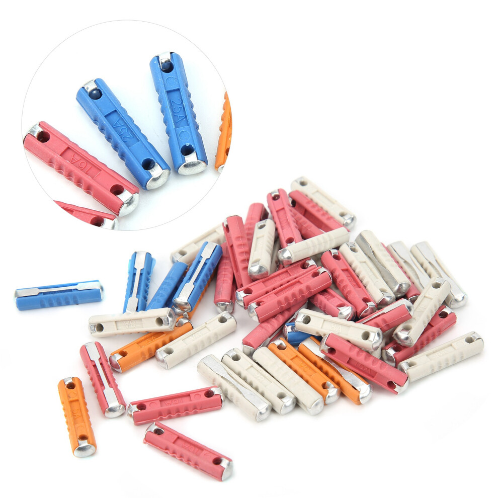 50X Car Fuse Assortment Torpedo 32V Orange/White 7293282124929
