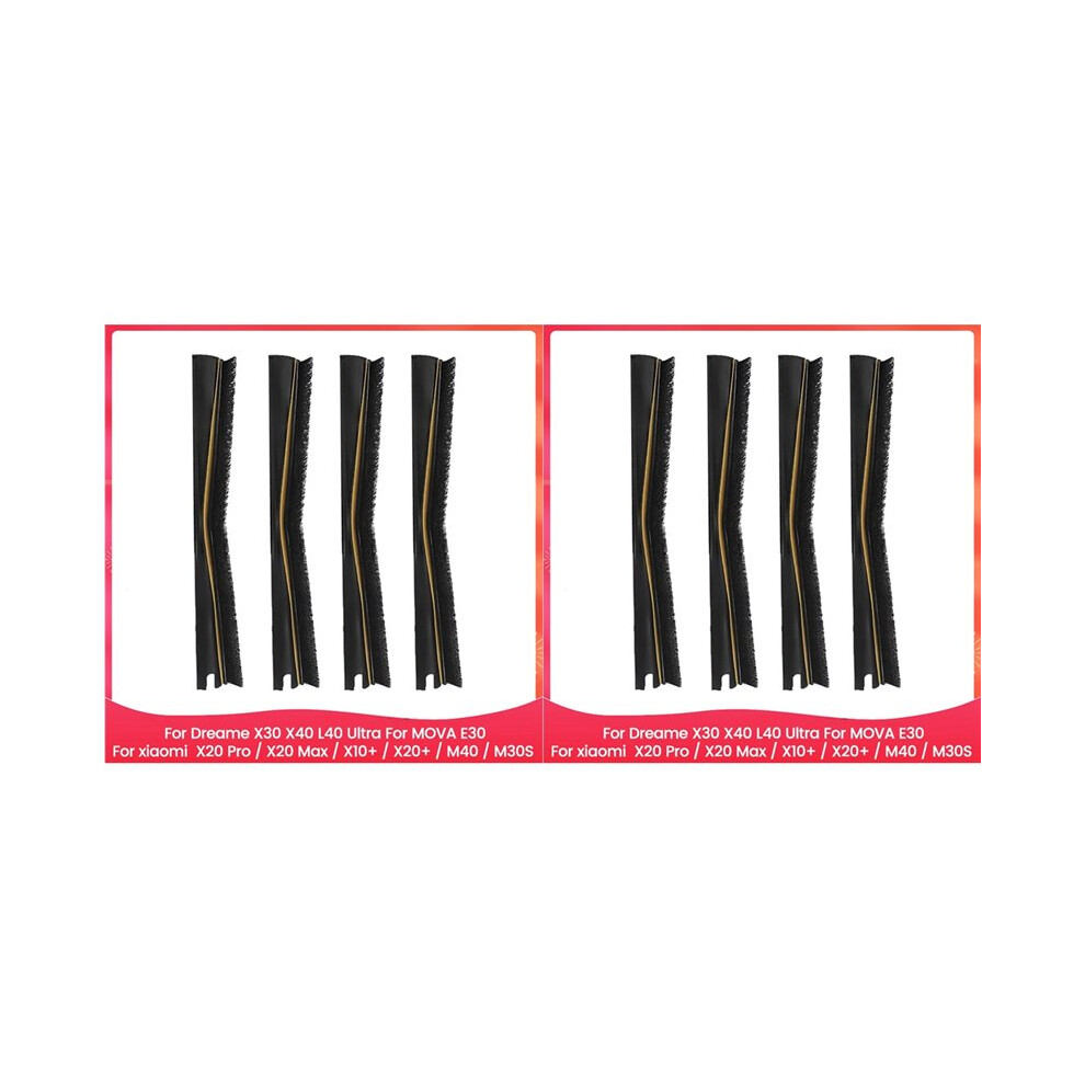 8X Tricut Brush Strip Fit For X30 X40 L40 Ultra, For X20 Pro / X20 Max / X10+ / X20+ / M40 / M30s,Mova E30 6033073614663