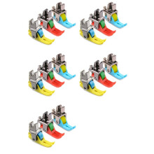 15er-Pack Schmaler Rollennähfuß, Rollennähfuß für Nähmaschine, Leder-Rollennähfuß
