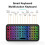 3X  Wireless  5.2 Keyboard 5inch Keycups 7 Color Backlit Keyboard Rechargeable Keyboard for PC Android 6