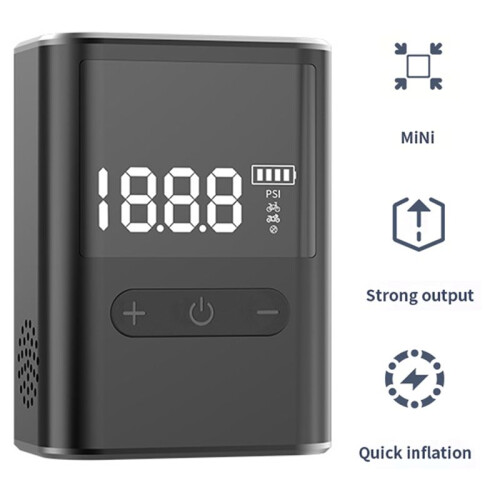 100 PSI Cordless Air Pump Digital Display Portable Air Compressor Multi-Function Wireless Bicycle Pump for Bicycle Ring 1