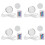 4X 3D Printing Model LED Light LED Spotlight Multicolour Adjustable Led Light Kit DIY LED Spotlight Without Lamp Shell 1