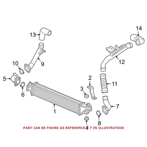 17291-5AA-A01 New Front Intercooler Outlet Pipe for   2016-2020 (1.5L Turbo Models) 1