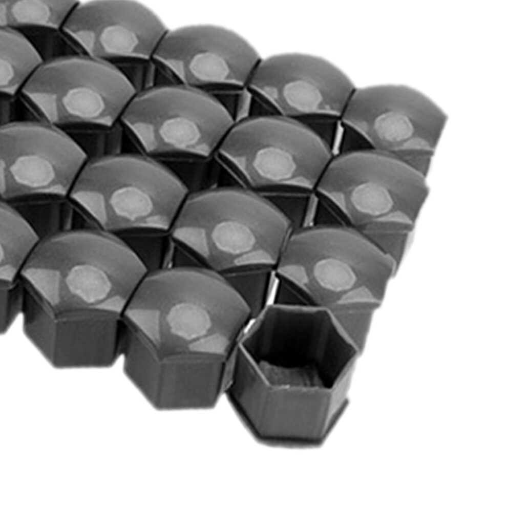 20 Piece Wheel Lug Nut Covers Grey 7293282129191